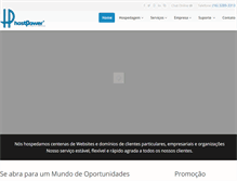 Tablet Screenshot of hostpower.com.br